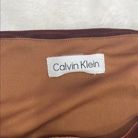 Elegant Brown Velvet Dress - Picture 3 of 3